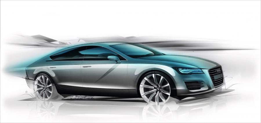 Эскиз Audi A7 Sportback 3.0 TDI Quattro 2010 года  (фото 14 из 45)